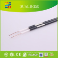 China Venda de alta qualidade baixo preço duplo Rg58 cabo coaxial